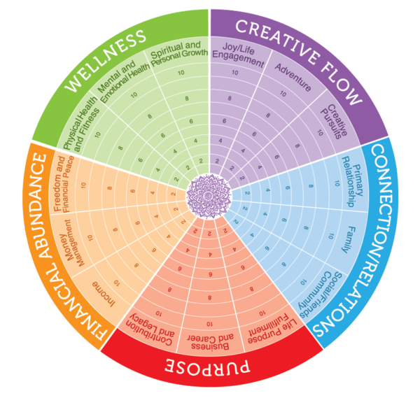 Life Balance Assessment Wheel - 8 Hands Healing